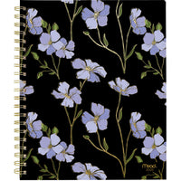 Mead - Agenda hebdomadaire/mensuel bleuet 2025 - 11 po H x 8 1/2 po l - Multicolore - Bilingue-15 mois complets de planification hebdomadaire mensuelle + 3 feuilles étalées
