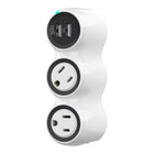 360 ​​Electrical - PowerCurve surtenseur rotatif mini à 2 prises avec ports USB - 2e génération - Blanc-Deux ports USB 3,4 A permettent de charger rapidement une tablette ou deux smartphones en même temps