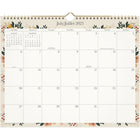 Mead - Calendrier mural mensuel cercle floral artisanal 2025-2026 - 11 7/8 po H x 14 7/8 po l - bilingue-Format des pages : 11 7/8 po H x 14 7/8 po l