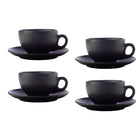 Maxwell & Williams - Tasse à Thé et Soucoupe Caviar - 250 ml - 4 Pièces-Lave-vaisselle