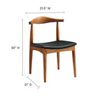 Modway - Tracy Restauration Fauteuil d’appoint - Noir-Mousse haute densité