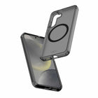 Avana - Coque Mist Compatible MagSafe Galaxy S25+ -  Cendre-Aimants extra puissants entre deux plaques pour une surface plane et une protection optimale de l'écran et de l'appareil photo.