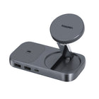 Kopplen - Support de chargement sans fil pliable avec station d’accueil-La station est également rétrocompatible avec les appareils USB 3.0 et 2.0 plus anciens, garantissant une connectivité étendue sans nécessiter d’adaptateurs supplémentaires