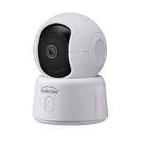 Gyration - CyberView 2000 - Caméra de sécurité Wi-Fi à rotation/inclinaison - 2MP - 1080p - intérieur/extérieur-Caméra Pan/Tilt Wi-Fi 2MP avec vidéo HD 1080p pour une surveillance claire intérieure/extérieure