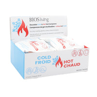 BIOS Living - Compresse de gel réutilisable - thérapie par le chaud ou le froid - Moyen - 12 pacquet-Il suffit de les chauffer au four à micro-ondes pour une thérapie par la chaleur.