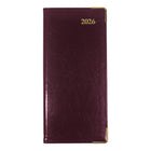 Brownline - 2026 Agenda hebdomadaire de poche Executive - 6-7/8 po x 3-3/16 po - Couleurs assorties - Trilingue-Calendriers de référence du mois précédent et du mois courant sur chaque page double