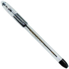 Pentel - Stylos à bille R.S.V.P. - 1,0 mm - noir - paquet de 12-Capuchon bien serré pour prévenir l'assèchement