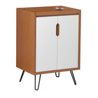Modway - Energize 24" Armoire de toilette de salle de bain (lavabo non inclus) - Blanc cerise-Vanité de salle de bain moderne du milieu du siècle