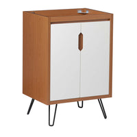 Modway - Energize 24" Armoire de toilette de salle de bain (lavabo non inclus) - Blanc cerise-Vanité de salle de bain moderne du milieu du siècle