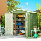 Outsunny - Remise de rangement extérieure 6,5 pi x 4 pi, vert clair-Comprend 4 évents pour une meilleure circulation de l'air, gardant vos outils au sec et sans rouille
