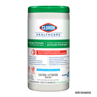 Clorox Healthcare – Serviettes nettoyantes désinfectantes au peroxyde d'hydrogène, paq./95 serviettes-Lingettes pré-humidifiées, durables et prêtes à l'emploi. Requièrent un équipement de protection individuelle lorsqu'utilisées