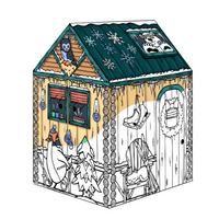 Bankers Box - Chalet d'hiver-Colouriez votre maison : votre enfant peut décorer sa maisonnette Winter Cottage comme il le souhaite avec des feutres, des crayons ou de la peinture, laissant ainsi libre cours à sa créativité