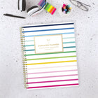 AT-A-GLANCE - Agenda scolaire hebdomadaire/mensuel bande joyeuse Emily Ley Simplified 2025-2026 - 11 po H x 8 3/8 po l - multicoloure - bilingue-La reliure à double spirale dorée résiste aux accrocs et reste à plat pour une utilisation facile