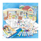 Crayola - Ensemble d'activités Colour Wonder sans dégâts Bluey-PAGES À COLORIER VIVES : Ajoute une touche de couleur et donne vie aux personnages et aux scènes de Bluey grâce aux 27 pages de coloriage Colour Wonder
