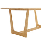 Modway - Solara Rectangle de 71 po Bois Table à manger, Naturel-8