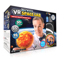 Abacus Brands - Laboratoire spatial VR Bill Nye-Le kit d'activités se concentre sur l'exploration de divers phénomènes cosmiques, y compris les astéroïdes, les trous noirs, les fusées et la colonisation de Mars.