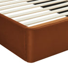 Modway - Solana Arqué Performance Velvet Lit à plateforme jumelle, Rouille-Capacité de poids : 800 lb.