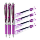 Pentel EnerGel Rétractable Stylo à Encre Gel (0,7mm), Violet Ensemble Stylo et Encre Recharge-Violet Ensemble Stylo et Encre Recharge