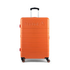 Reebok - Valise à roulettes pivotantes à coque rigide 30 po Double Dribble - Orange-Poignée télescopique ergonomique pour confort et durabilité, avec hauteurs réglables sur plusieurs niveaux et poignées supérieures et latérales renforcées