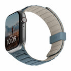 UAG - Bracelet Pathfinder Apple Watch 41/40/38 mm, Bleu Dune/Nuage-Bracelet magnétique réversible avec deux boucles de sécurité de couleurs différentes, offrant plusieurs combinaisons de couleurs
