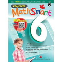 Complete - MathSmart 978-1-77149-323-9 , 6e année-Couvre tous les cinq domaines dâ€™études de mathématique : Numération et sens du nombre, Mesure, Géométrie et sens de lâ€™espace, Modélisation et algèbre, et Traitement des données et probabilité
