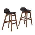 Modway - Juno Tabouret de bar - Brown - Ensemble de 2-Dossier bas