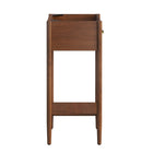 Modway - Zaire 18" Armoire de toilette de salle de bain (lavabo non inclus) - Noyer-Jambes effilées