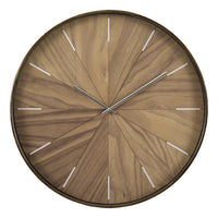 Monarch Specialties - 9051 Horloge Murale Rond de 20" - Visage Marron Clair, Cadre Brun-Cette horloge murale ronde de 20 pouces présente un cadran brun clair élégant à l'aspect bois, encastré dans un cadre en plastique brun résistant, pour un élément décoratif idéal dans n'importe quel décor moderne