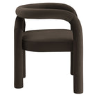 Modway - Astrid Performance Velvet Chaise à manger - Cacao-Entièrement assemblé