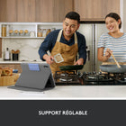 Étui clavier Logitech Rugged Folio pour iPad A16/ 10.9" (10e génération) - Anglais - Graphite-4 Modes - Taper, Voir, Croquer, Lire