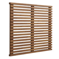 Modway - Render Fixation murale Tête de lit jumelée, Noyer-Tête de lit jumelée du milieu du siècle