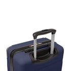 Bugatti - Valise de cabine à coque rigide 21.50po de la collection Monaco - Navy-Roulettes doubles pivotantes à 360 degrés pour un roulement fluide et silencieux (8 roues)