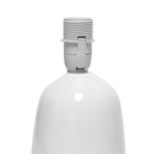 Simple Designs - Petite lampe de table ronde - Blanc cassé avec abat-jour assorti-7