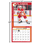 Turner Sports - 2026 Flames De Calgary Calendrier mural de l'équipe Mensuel - 30,5 cm l x 30,5 cm H - Anglais-Format : 30,5 cm L x 61,0 cm H (ouvert)