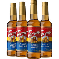 Torani - Sirop noisette classique -750 mL - paquet de 4-Essayez ce sirop et se délecter de sa bonté crémeuse !
