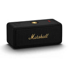 Marshall - Emberton II Enceinte Bluetooth portable - Noir et Laiton-Solide et résistante, Emberton II est une enceinte au design extrêmement durable et facile à utiliser. Grâce à son classement IP67 pour la résistance à l'eau et à la poussière, ni la pluie ni la saleté ne feront obstacle à votre musique