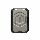 UAG - Portefeuille Magnétique avec Béquille MagSafe, Noir/Titane-Conception de verrouillage magnétique ultra-puissante – Force magnétique de qualité supérieure de 2,5 mm – Fonction de béquille polyvalente