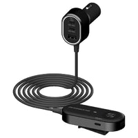 Scosche - Chargeur de voiture Scosche 100W Multi-Port Voyage-Chargeur 12V d'une puissance maximale de 50W et rallonge de siège arrière d'une puissance maximale de 50W Hub