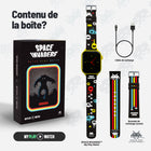 My Play Watch - Montre intelligente rétro gaming Space Invaders, Rouge/Noir (Anglais)-En anglais