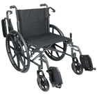 BIOS Living - Fauteuil Roulant Phoenix 55,8cm-Appuie-bras rabattables en PVC 