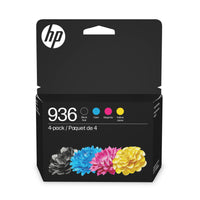 HP - 936 cartouche d’encre - rendement standard - noir, cyan, magenta et jaune - paquet de 4-Noir, cyan, magenta et jaune