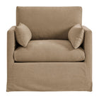 Modway - Wellfleet Slipcover Mélange de lin Fauteuil - Amande-Assemblage simple requis