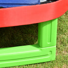 Outsunny - Trampoline robuste 7 pi pour enfants, jouets d’extérieur - rouge-Le trampoline à ressorts permet de développer la masse musculaire et de renforcer les épaules, les hanches et les muscles des jambes 