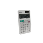 Sharp - EL377W - Calculatrice commerciale de poche à 10 chiffres - Blanche-Mémoire 4 touches