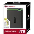 Transcend - Disque dur externe USB-C Storejet 25M3C - 4 To - Gris fer-Vitesses de transfert ultra-rapides