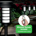 Bell + Howell - Color Disk Lights Lumières solaires à DEL-Design créatif et motif attrayant : Les lumières solaires extérieures sont parfaitement conçues avec une hauteur réglable et un interrupteur externe pratique, notre conception unique répond à vos différents besoins d’éclairage et de décoration, tels que l’Halloween et Noël. Nos lampes de jardin solaires avec l’apparence noire exquise et le couvercle transparent en cristal ont l’air plus avancées et texturées. Les motifs charmants et charmants projeté