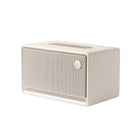 Edifier - Enceinte Bluetooth de table à lumière ambiante ES300 - Ivoire-Audio haute résolution par Wi-Fi, Bluetooth 5.4, entrée USB et AUX.