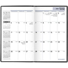 AT-A-GLANCE - Agenda mensuel de poche 2026 - 6 1/16 po H x 3 5/8 po l - noir - bilingue-Un mois sur deux pages