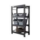 Cat - Étagère industrielle à 4 tablettes - 36"L x 18"P x 60"H-Les étagères en treillis métallique sont réglables pour plus de commodité