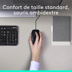 Logitech - Clavier et souris, MK120-Pieds inclinables reglables